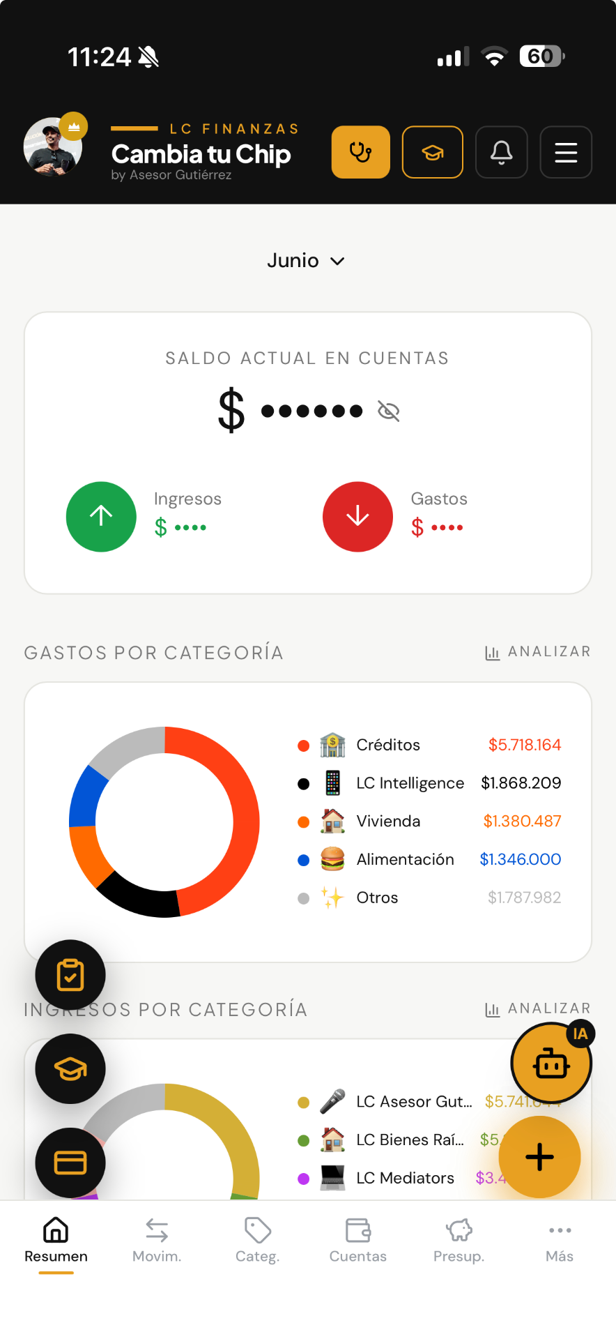 LC-Finanzas app - Resumen Cambia tu Chip